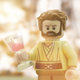 Later-series Tyrion, wine in hand, ready to serve the Queen.